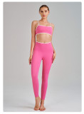 Yoga Wear High-Waist Butt Lift Slim Fit Tank Running Sports Bra Set