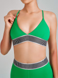 High-Waist Butt Lift Waist Trainer Tank Running Sports Bra & Pants Yoga Set
