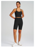 Yoga Wear High-Waist Butt Lift Slim Fit Tank Running Sports Bra Set