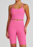 Yoga Wear High-Waist Butt Lift Slim Fit Tank Running Sports Bra Set