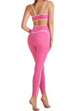 Yoga Wear High-Waist Butt Lift Slim Fit Tank Running Sports Bra Set