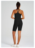 Yoga Wear High-Waist Butt Lift Slim Fit Tank Running Sports Bra Set
