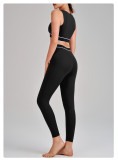 Yoga Wear High-Waist Butt Lift Slim Fit Tank Running Sports Bra Set