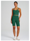 Yoga Wear High-Waist Butt Lift Slim Fit Tank Running Sports Bra Set