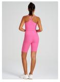 Yoga Wear High-Waist Butt Lift Slim Fit Tank Running Sports Bra Set