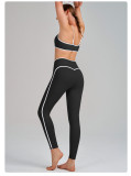 Yoga Wear High-Waist Butt Lift Slim Fit Tank Running Sports Bra Set