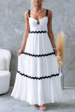 Women's Lace Strap Patchwork Dress