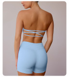 Tank Strapless Seamless Sports Bra Anti-Slip Basics Tight Fitting Bustier