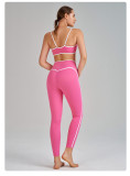 Yoga Wear High-Waist Butt Lift Slim Fit Tank Running Sports Bra Set