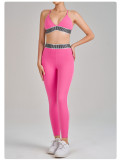 High-Waist Butt Lift Waist Trainer Tank Running Sports Bra & Pants Yoga Set