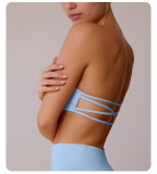 Tank Strapless Seamless Sports Bra Anti-Slip Basics Tight Fitting Bustier