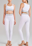 Yoga Wear High-Waist Butt Lift Slim Fit Tank Running Sports Bra Set