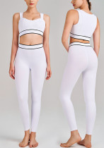 Yoga Wear High-Waist Butt Lift Slim Fit Tank Running Sports Bra Set