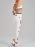 High-Waist Butt Lift Waist Trainer Tank Running Sports Bra & Pants Yoga Set