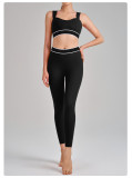Yoga Wear High-Waist Butt Lift Slim Fit Tank Running Sports Bra Set