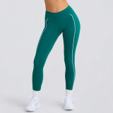 Strapless Top & Long Pants High Stretch Tank Sports Bra Anti-Slip Yoga Pilates Set
