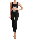 Yoga Wear High-Waist Butt Lift Slim Fit Tank Running Sports Bra Set