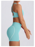 Sports Bra Tank Yoga Wear Outdoor Gym Quick-Dry Yoga Pants Set