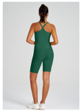 Yoga Wear High-Waist Butt Lift Slim Fit Tank Running Sports Bra Set