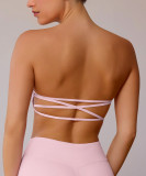 Tank Strapless Seamless Sports Bra Anti-Slip Basics Tight Fitting Bustier