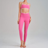 Yoga Wear High-Waist Butt Lift Slim Fit Tank Running Sports Bra Set