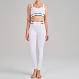 Yoga Wear High-Waist Butt Lift Slim Fit Tank Running Sports Bra Set