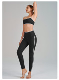 Yoga Wear High-Waist Butt Lift Slim Fit Tank Running Sports Bra Set