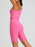Yoga Wear High-Waist Butt Lift Slim Fit Tank Running Sports Bra Set