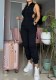 Women Fall Turndown Collar Sleeveless Solid Jumpsuit