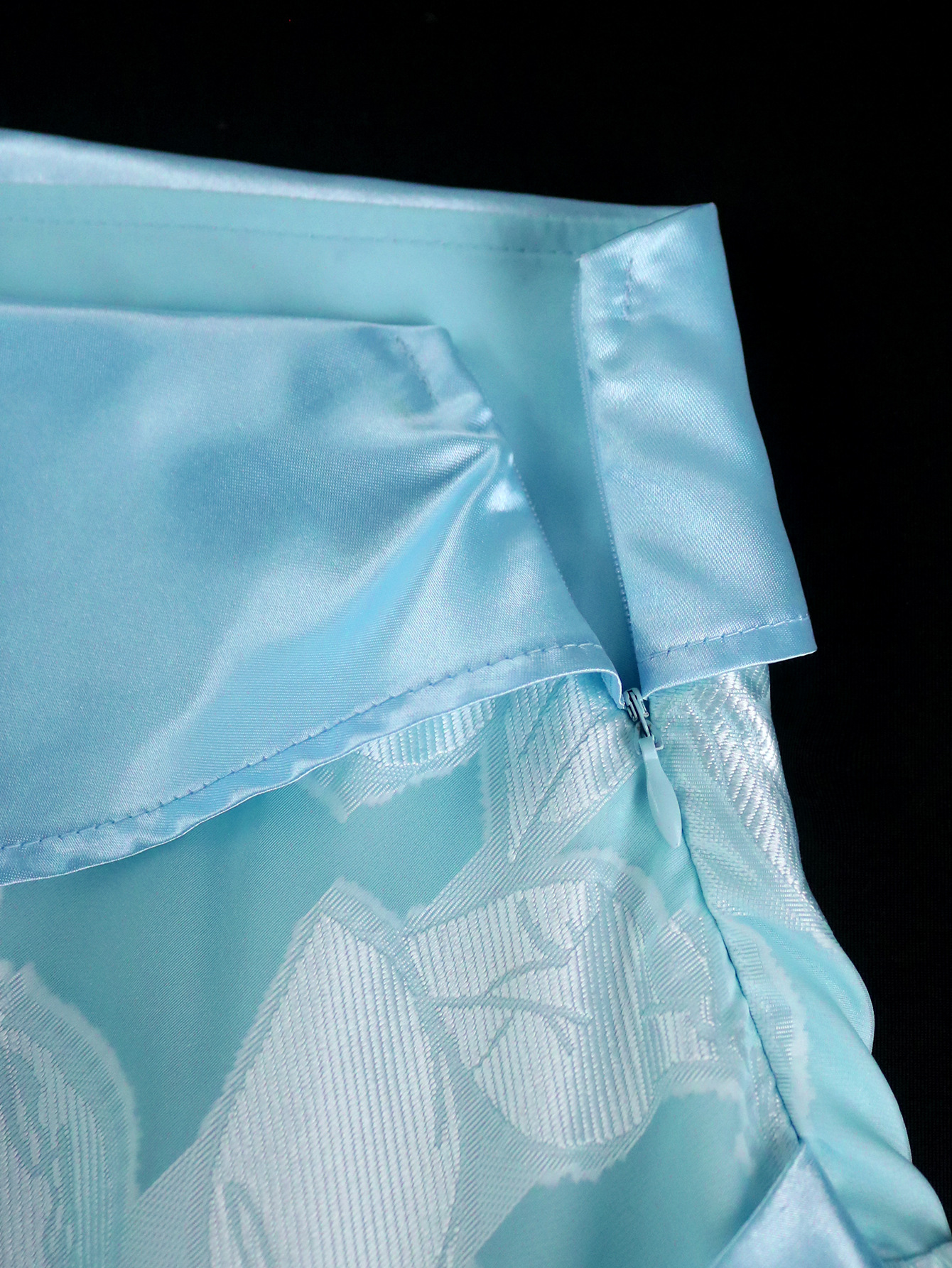 Women Slash Shoulder Contrast Jacquard Formal Party Dress