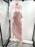 Summer Satin Low Back Top & Asymmetrical Skirt Set