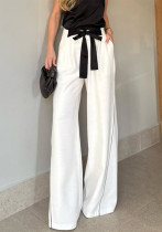 Spring Women's High Waist Casual Straight Pants Spring Women's High Waist Casual Straight Pants