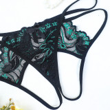 Lace Thong Sheer Open-Crotch Erotic Underwear