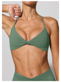 Wire-free Sports Bra Yoga Seamless Knotted Tank