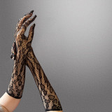 Sexy Erotic Sheer Lace Gloves