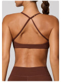 Wire-free Sports Bra Yoga Seamless Knotted Tank
