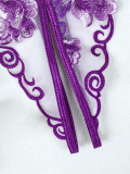 Lace Thong Purple Sheer Open-Crotch Erotic Underwear