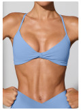 Wire-free Sports Bra Yoga Seamless Knotted Tank