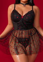 Sheer Erotic Strappy Nightdress Set