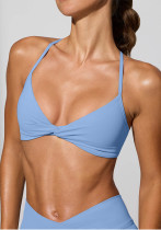 Wire-free Sports Bra Yoga Seamless Knotted Tank