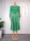 Plus-Size Women Round Neck Dress