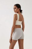 Women Fitness Padded Wrap Yoga Top
