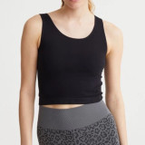 Women Yoga Irregular Padded Tank Top for Fitness and Running