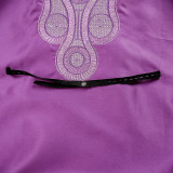 Plus-Size African Women Embroidered Dress