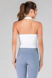 Women Yoga Tank Top with Padded Halter Neck