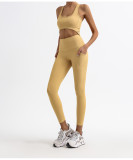 Women Fitness Tank Top and Yoga Pants Two-Piece Set