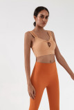 Women Fitness Padded Wrap Yoga Top