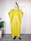 Plus-Size African Women Embroidered Dress