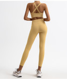 Women Fitness Tank Top and Yoga Pants Two-Piece Set