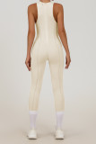 Women Sleeveless Fitness Yoga Padded Stretch Quick-Dry Fitness Jumpsuit